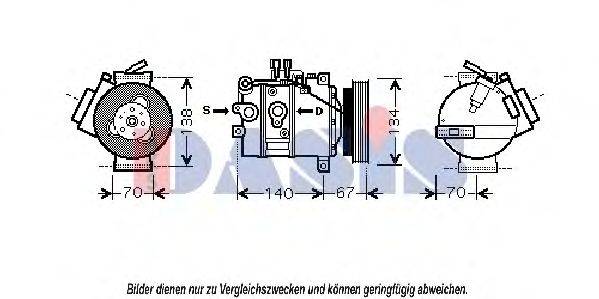 AKS DASIS 851893N Компресор, кондиціонер