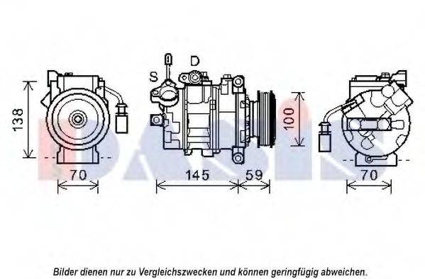 AKS DASIS 852537N Компресор, кондиціонер