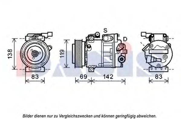 AKS DASIS 852567N Компресор, кондиціонер