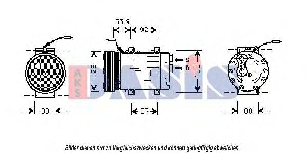 AKS DASIS 854090N Компресор, кондиціонер