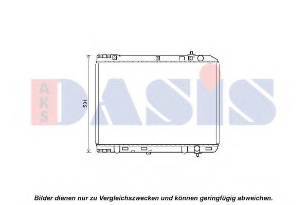 AKS DASIS 510176N Радіатор, охолодження двигуна