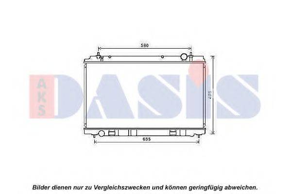 AKS DASIS 070179N Радіатор, охолодження двигуна