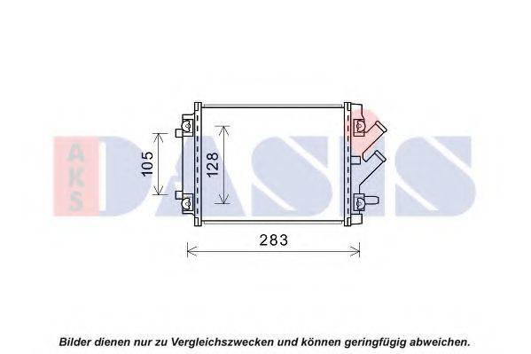 AKS DASIS 480001N Радіатор, охолодження двигуна