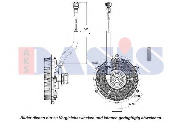 AKS DASIS 138088N Зчеплення, вентилятор радіатора