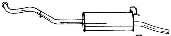 AKS DASIS SG50625 Глушник вихлопних газів кінцевий