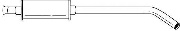 AKS DASIS SG50486 Середній глушник вихлопних газів