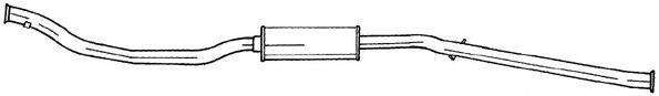 AKS DASIS SG45403 Середній глушник вихлопних газів