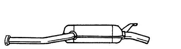 AKS DASIS SG35401 Середній глушник вихлопних газів