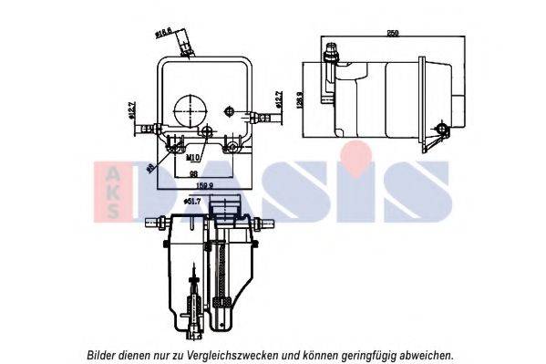 AKS DASIS 053014N Компенсаційний бак, охолоджуюча рідина