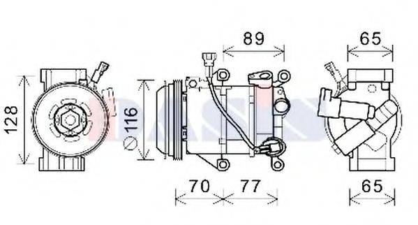 AKS DASIS 852875N Компресор, кондиціонер