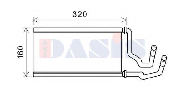 AKS DASIS 519034N Теплообмінник, опалення салону
