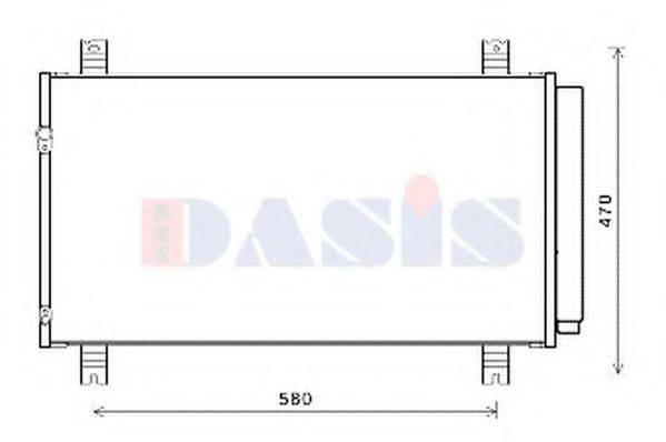 AKS DASIS 142037N Конденсатор, кондиціонер