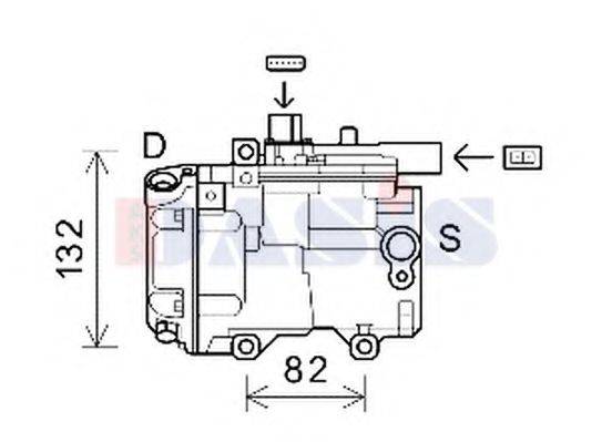 AKS DASIS 852872N Компресор, кондиціонер