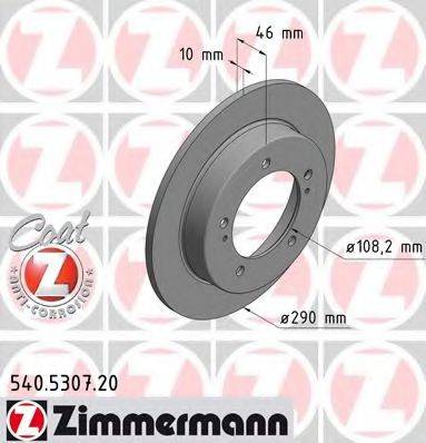 ZIMMERMANN 540530720 гальмівний диск