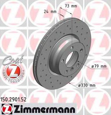 ZIMMERMANN 150290152 гальмівний диск