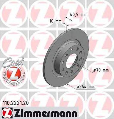 ZIMMERMANN 110222120 гальмівний диск