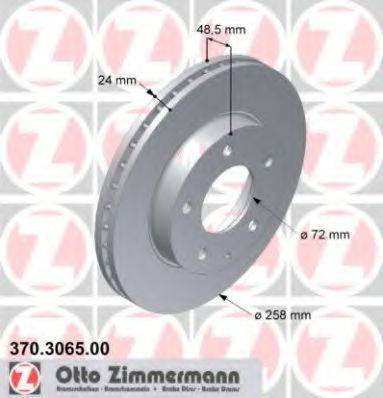 ZIMMERMANN 370306500 гальмівний диск