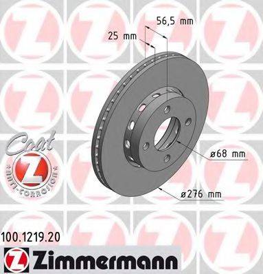 ZIMMERMANN 100121920 гальмівний диск