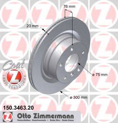 ZIMMERMANN 150346320 гальмівний диск