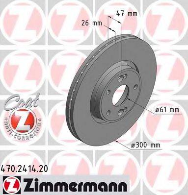 ZIMMERMANN 470241420 гальмівний диск