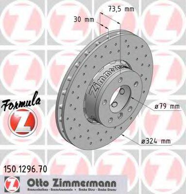 ZIMMERMANN 150129670 гальмівний диск