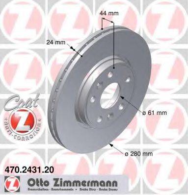 ZIMMERMANN 470243120 гальмівний диск