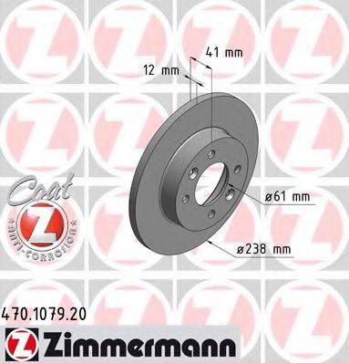 ZIMMERMANN 470107920 гальмівний диск