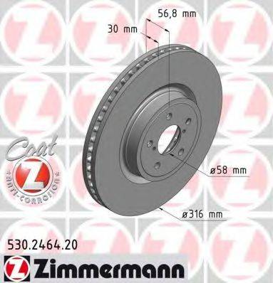 ZIMMERMANN 530246420 гальмівний диск