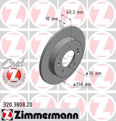 ZIMMERMANN 320380820 гальмівний диск