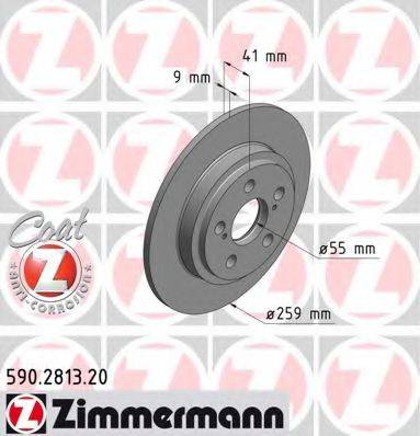 ZIMMERMANN 590281320 гальмівний диск