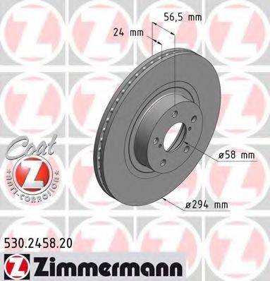 ZIMMERMANN 530245820 гальмівний диск