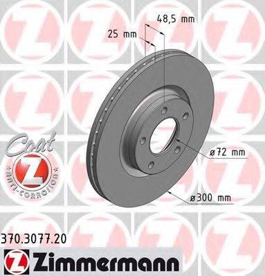 ZIMMERMANN 370307720 гальмівний диск