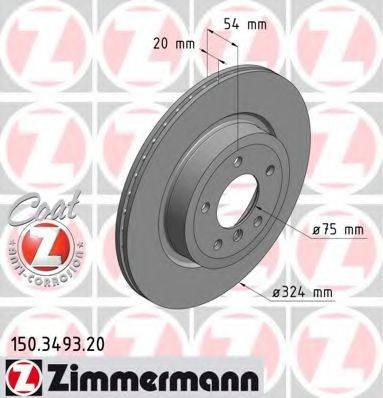 ZIMMERMANN 150349320 гальмівний диск