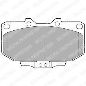 DELPHI LP1056 Комплект гальмівних колодок, дискове гальмо