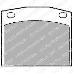 DELPHI LP118 Комплект гальмівних колодок, дискове гальмо
