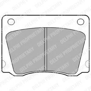 DELPHI LP17 Комплект гальмівних колодок, дискове гальмо