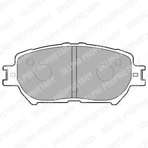 DELPHI LP1738 Комплект гальмівних колодок, дискове гальмо