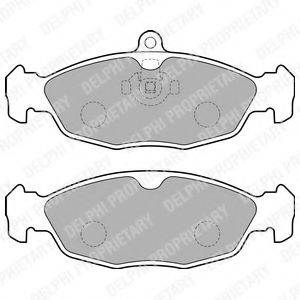 DELPHI LP1755 Комплект гальмівних колодок, дискове гальмо