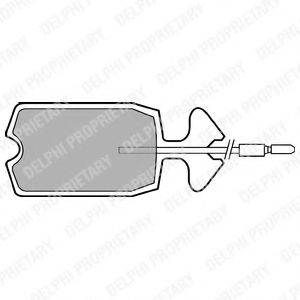 DELPHI LP176 Комплект гальмівних колодок, дискове гальмо