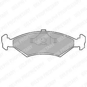 DELPHI LP204 Комплект гальмівних колодок, дискове гальмо