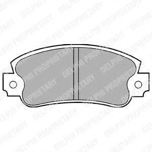DELPHI LP353 Комплект гальмівних колодок, дискове гальмо