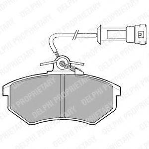 DELPHI LP431 Комплект гальмівних колодок, дискове гальмо