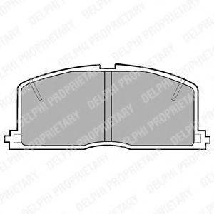 DELPHI LP460 Комплект гальмівних колодок, дискове гальмо