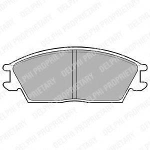 DELPHI LP704 Комплект гальмівних колодок, дискове гальмо