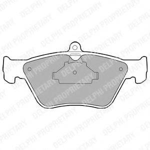 DELPHI LP873 Комплект гальмівних колодок, дискове гальмо