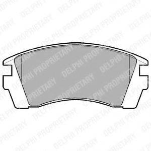 DELPHI LP952 Комплект гальмівних колодок, дискове гальмо