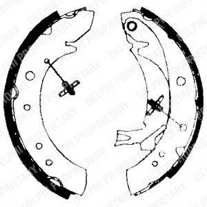 DELPHI LS1713 Комплект гальмівних колодок