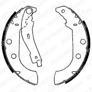 DELPHI LS1833 Комплект гальмівних колодок