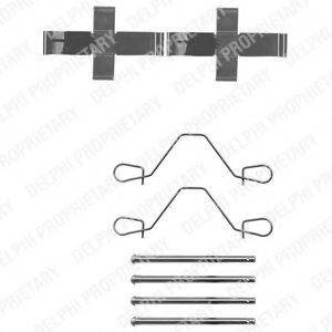 DELPHI LX0043 Комплектуючі, колодки дискового гальма