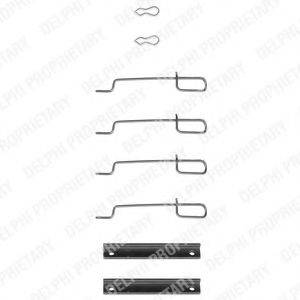 DELPHI LX0044 Комплектуючі, колодки дискового гальма